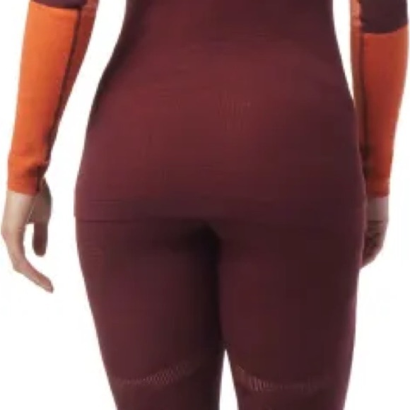 Intraknit Thermal Merino Base Layer Colorblock 1/4 Zip Women's Sweatshirt Small - Picture 3 of 5